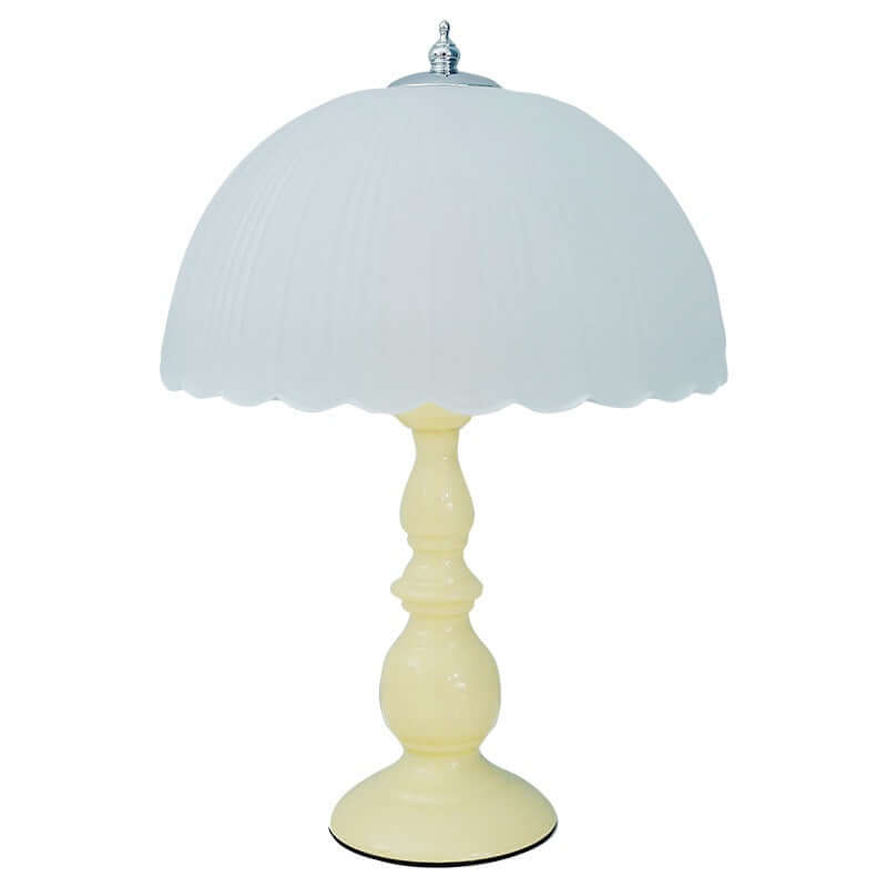 Vintage European Glass Table Lamp – 3-Color Dimmable LED