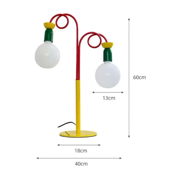 Memphis Macaron Table Lamp – Retro Colorful LED Desk & Bedside Light