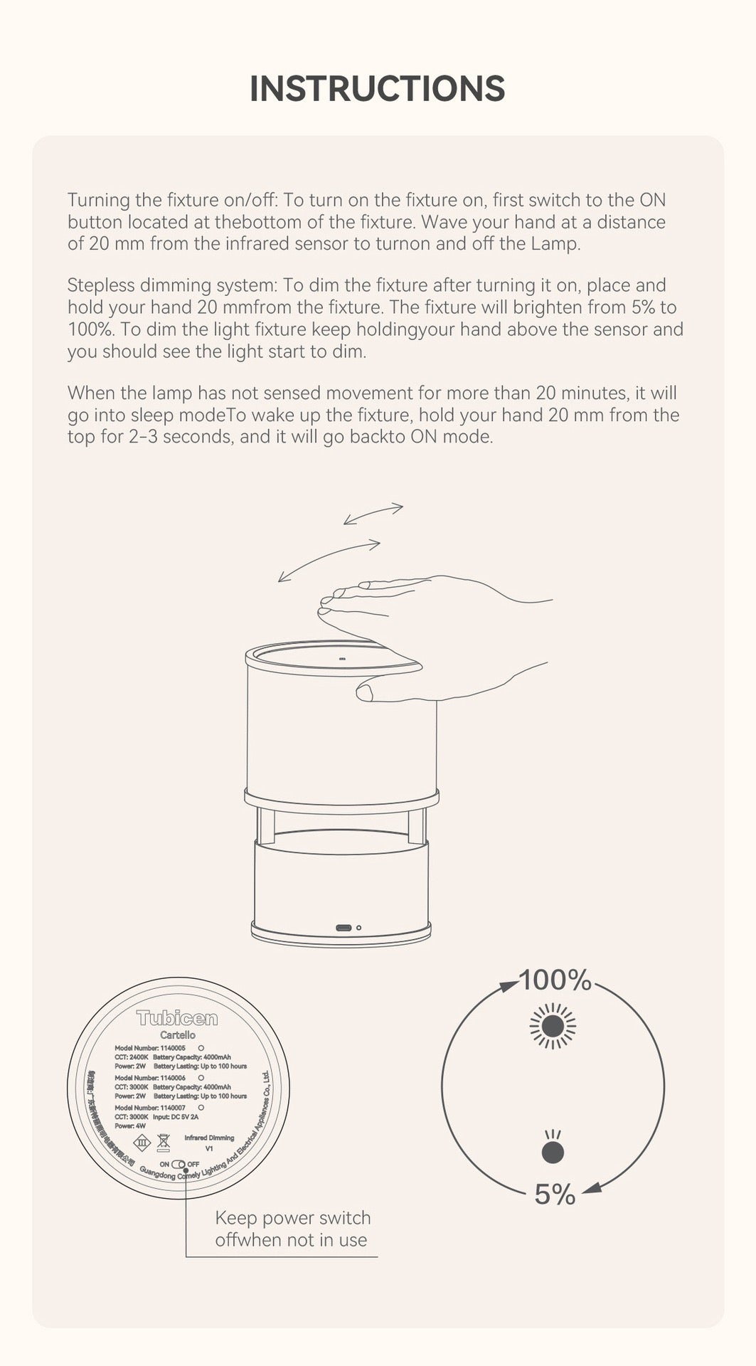 Smart LED Table Lamp – Gesture Control, Rechargeable & Eye-Caring