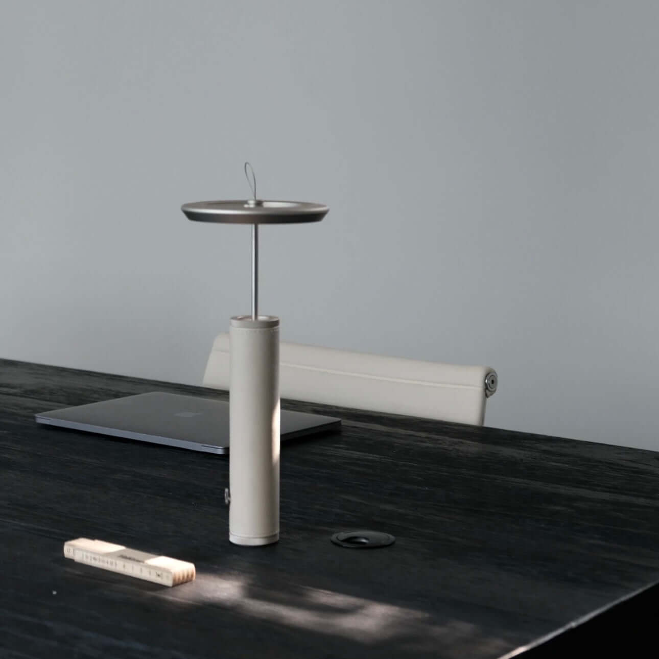 Rechargeable Portable Table Lamp – Modern Aluminum & Leather Design