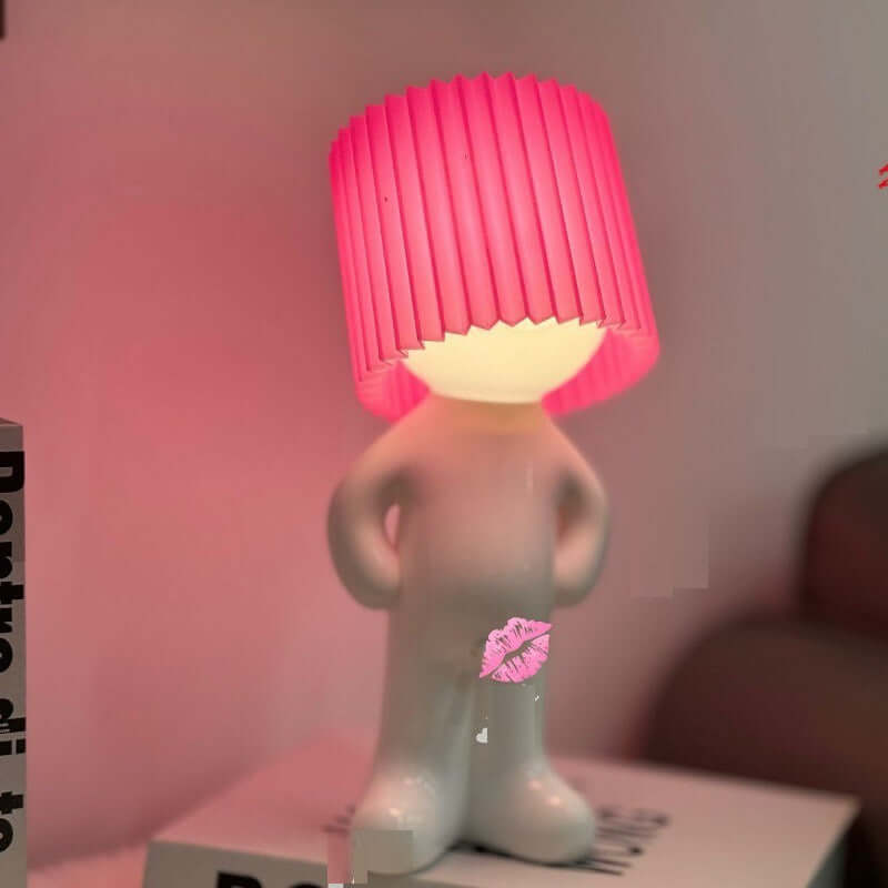 Creative Shy Boy Table Lamp – USB Rechargeable Fun Desk & Bedside Lamp