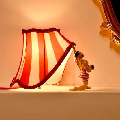 Circus Strongman Table Lamp – Retro Mid-Century Accent Lamp