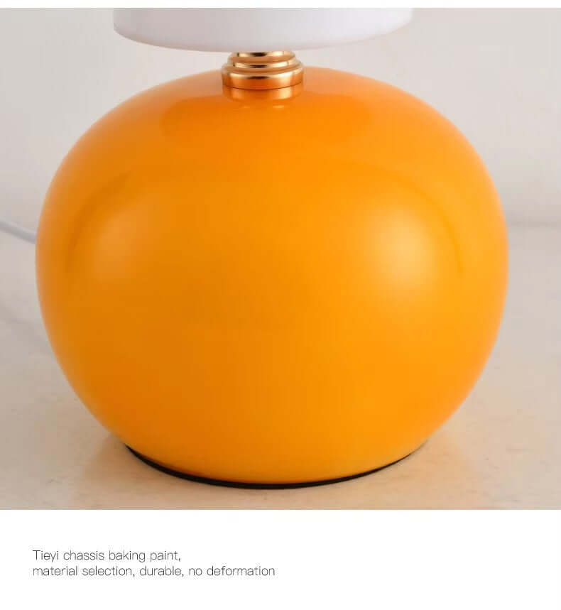 French Cream Mushroom Table Lamp – Retro Bedside Light