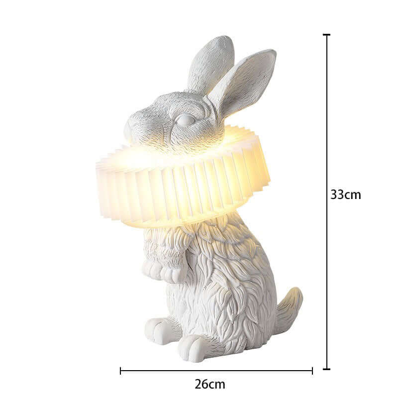 Cartoon Bunny Table Lamp – Resin Bedside & Kids Room Lamp