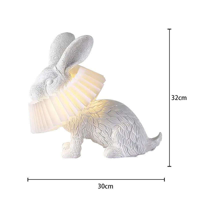 Cartoon Bunny Table Lamp – Resin Bedside & Kids Room Lamp