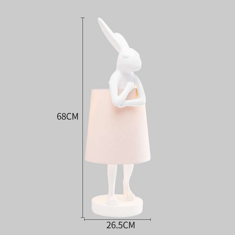 Nordic Apron Bunny Table Lamp – Designer Resin Bedside Lamp