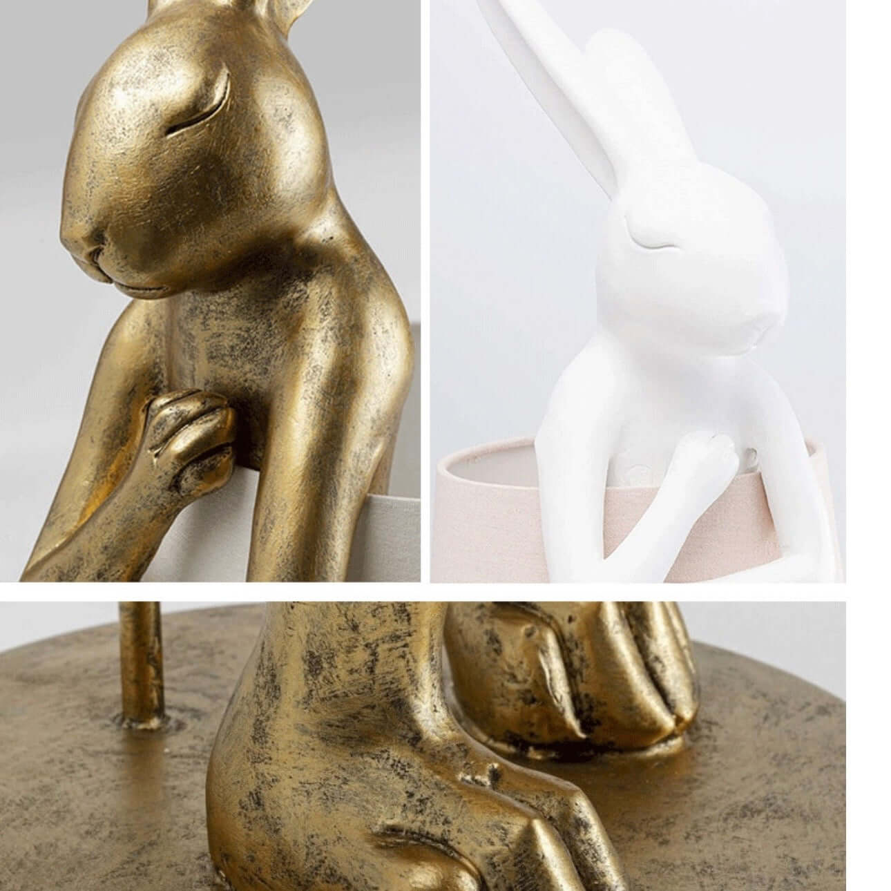 Nordic Apron Bunny Table Lamp – Designer Resin Bedside Lamp
