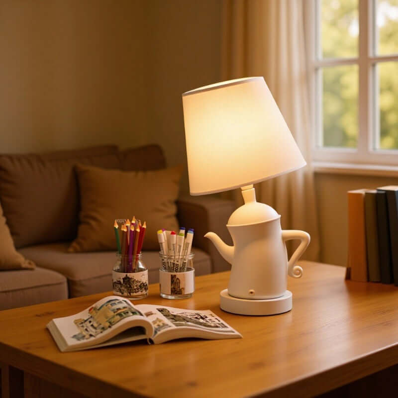 Alice Dream Kettle Lamp – Touch Dimming Wireless Charging Table Light