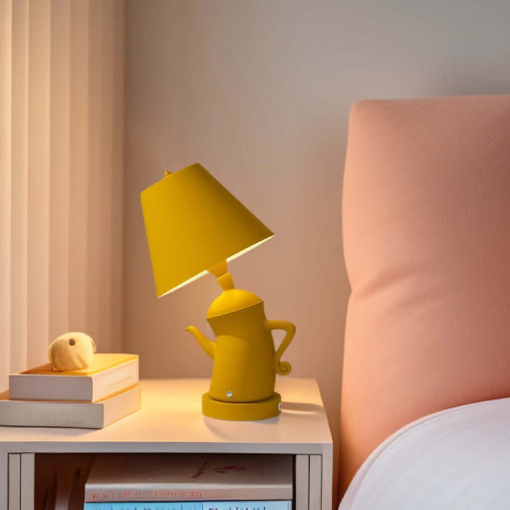 Alice Dream Kettle Lamp – Touch Dimming Wireless Charging Table Light