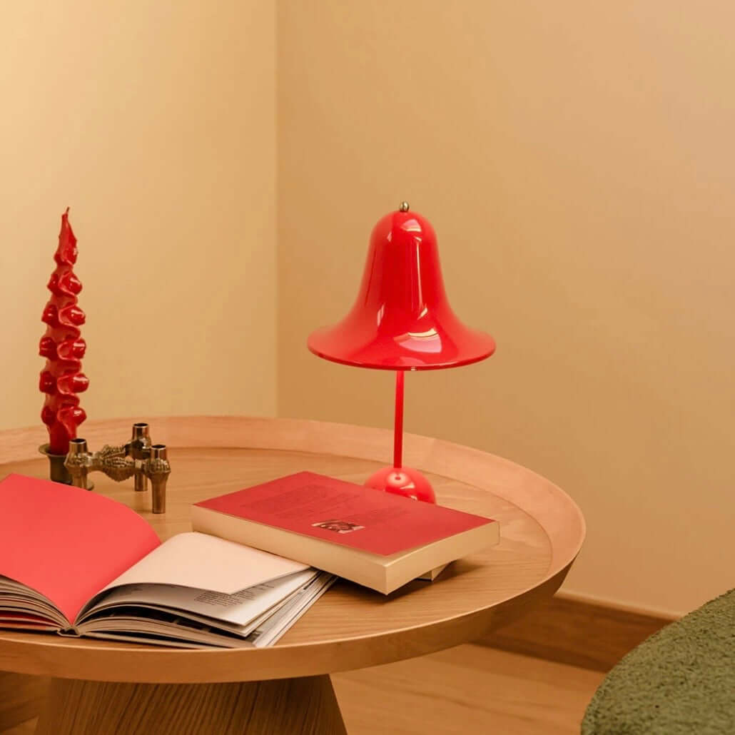 Vintage Nordic Bell Table Lamp – Touch LED Bedside Lamp