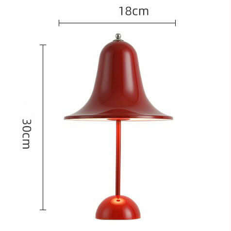 Vintage Nordic Bell Table Lamp – Touch LED Bedside Lamp