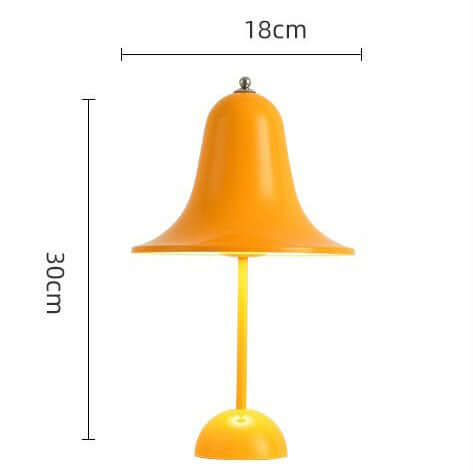 Vintage Nordic Bell Table Lamp – Touch LED Bedside Lamp