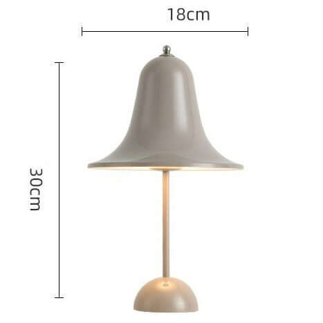 Vintage Nordic Bell Table Lamp – Touch LED Bedside Lamp