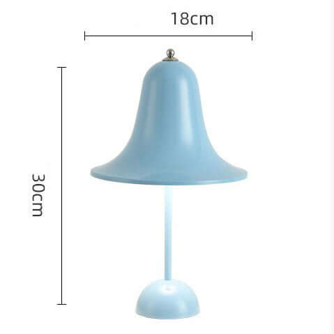 Vintage Nordic Bell Table Lamp – Touch LED Bedside Lamp