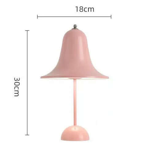 Vintage Nordic Bell Table Lamp – Touch LED Bedside Lamp