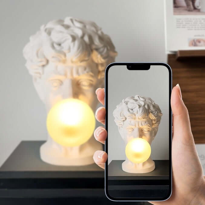 David Sculpture Bubble Lamp – Artistic Resin Table Light