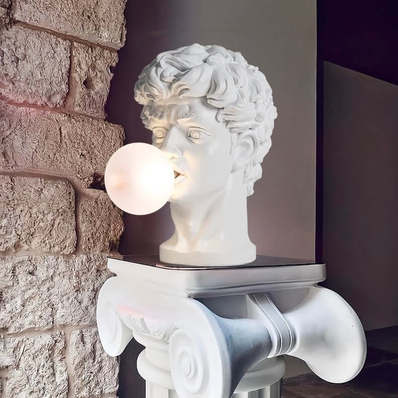 David Sculpture Bubble Lamp – Artistic Resin Table Light