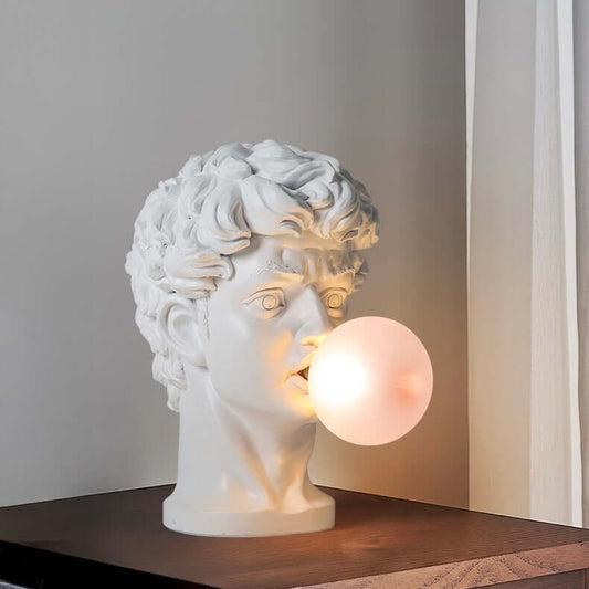 David Sculpture Bubble Lamp – Artistic Resin Table Light