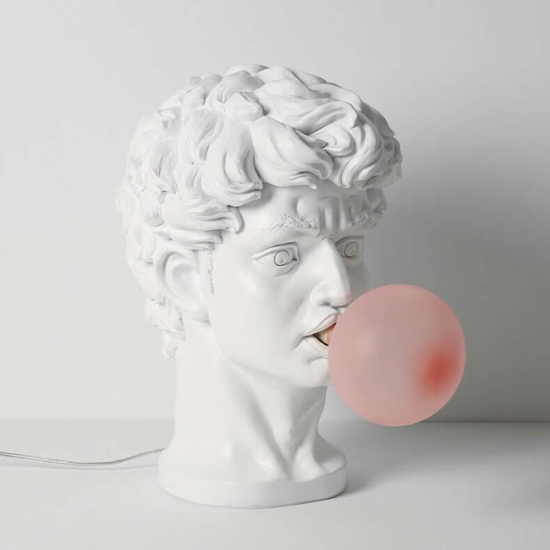 David Sculpture Bubble Lamp – Artistic Resin Table Light