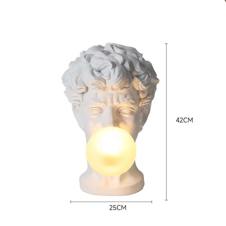David Sculpture Bubble Lamp – Artistic Resin Table Light