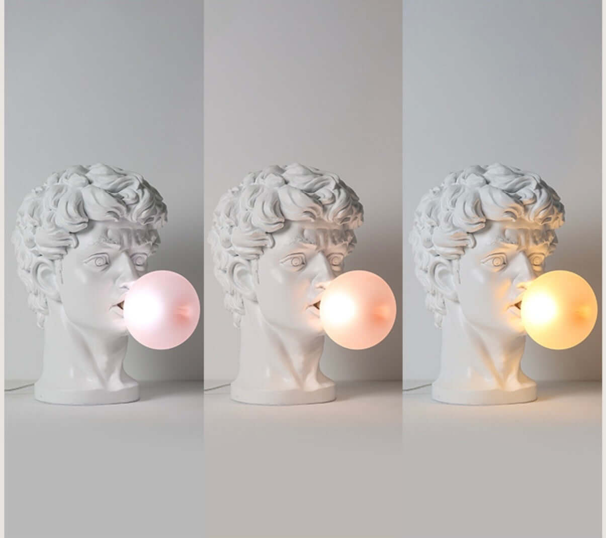David Sculpture Bubble Lamp – Artistic Resin Table Light
