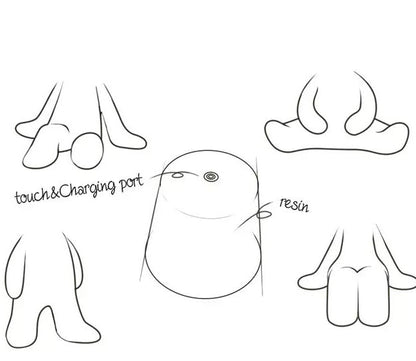 Thinker Brothers Table Lamp – Italian Minimalist Touch Sensor LED