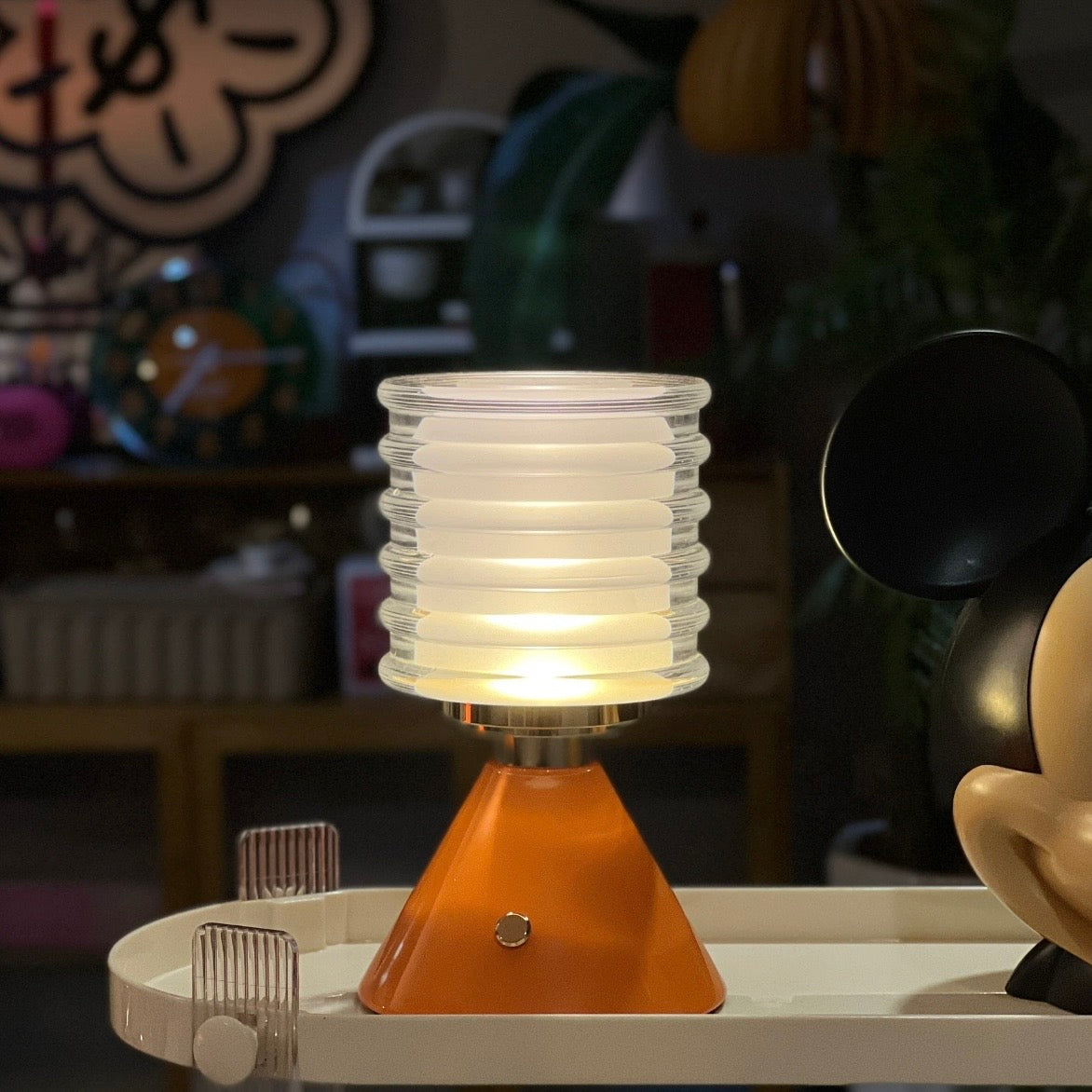 Minimalist Rechargeable Ambient Desk Lamp – Portable Touch Light