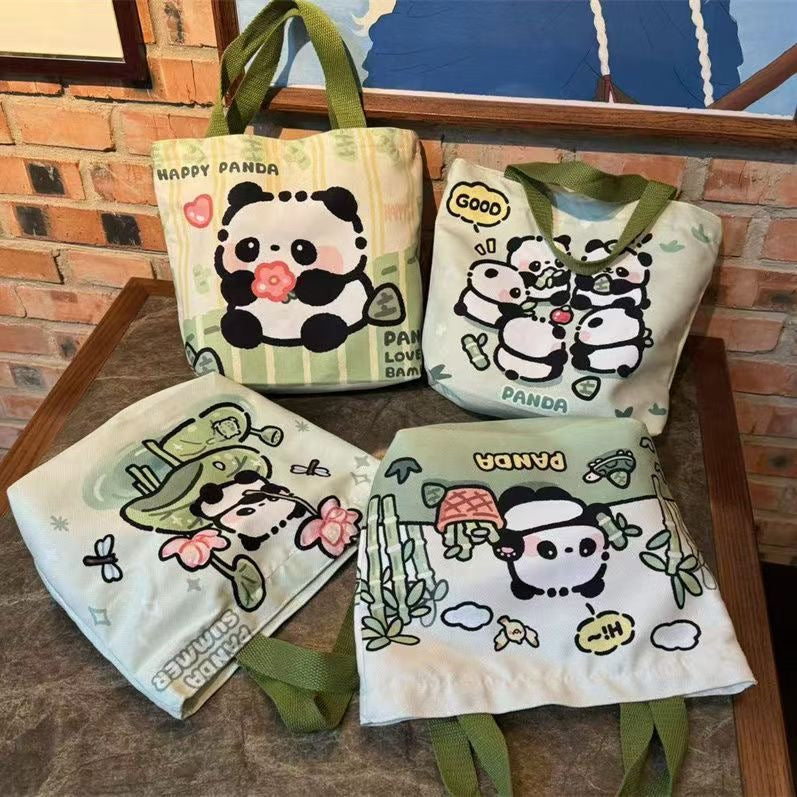 Cute panda Small handbag for kids 4 in a group