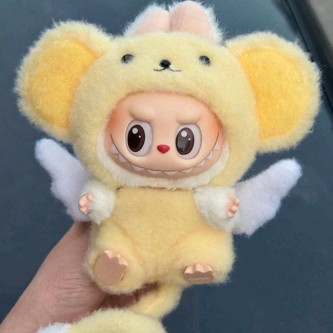 Yellow Angle Monkey  Outfit/clothes  for labubu 17cm Doll（No Doll Included）