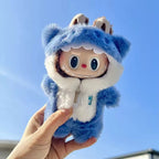 Blue baby Shark  Outfit/clothes  for labubu 17cm Doll（No Doll Included）