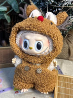 Rudolph the Red-Nosed Reindeer Outfit/clothes  for labubu 17cm Doll（No Doll Included）