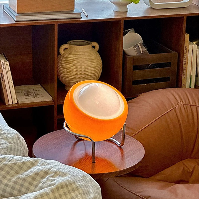 Bauhaus Glass Table Lamp – Modern LED Bedside Light