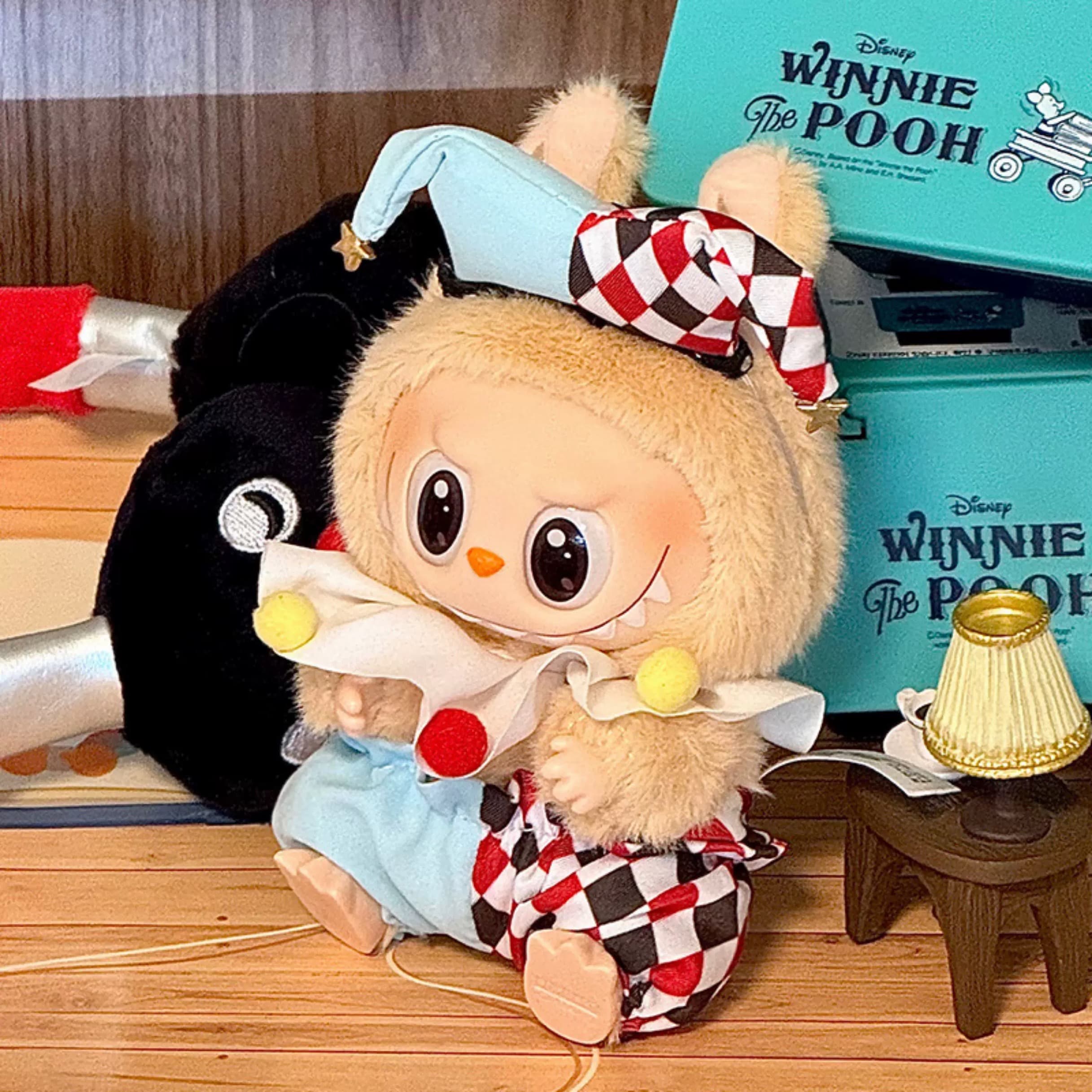 Circus Clown  Outfit/clothes  for labubu 17cm Doll（No Doll Included）