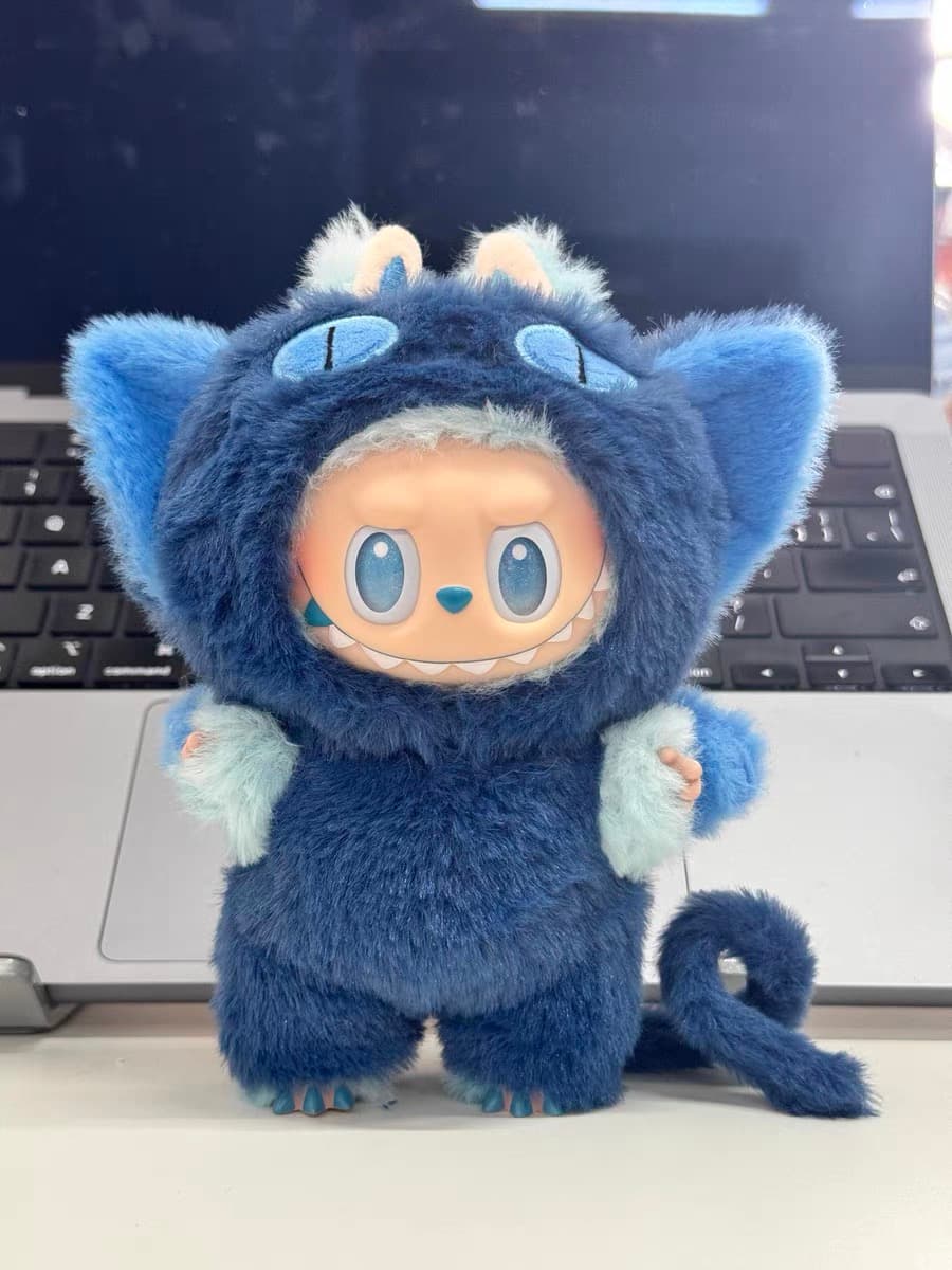 Blue Fly Cat  Outfit/clothes  for labubu 17cm Doll（No Doll Included）