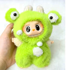 Cute Green Froge Outfit/clothes  for labubu 17cm Doll（No Doll Included）