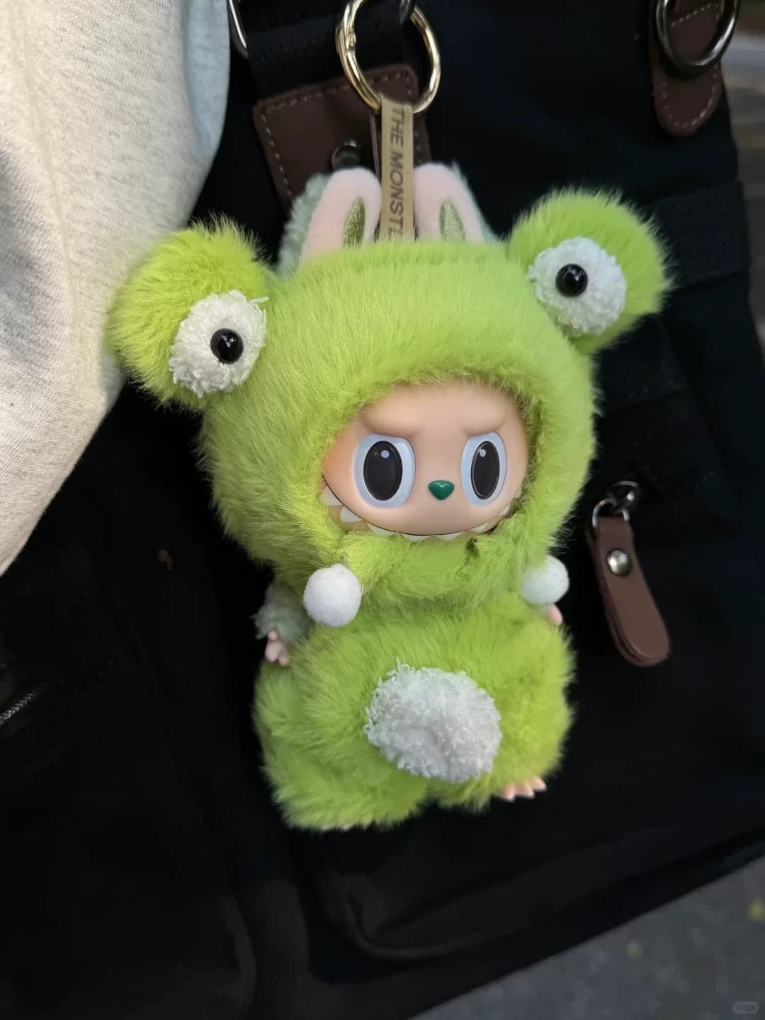 Cute Green Froge Outfit/clothes  for labubu 17cm Doll（No Doll Included）