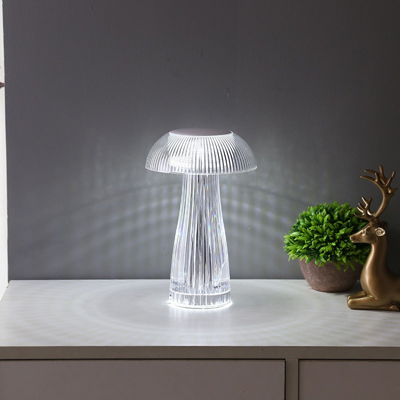 Crystal luxury touch jellyfish night light