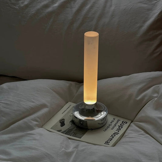 Vintage USB Candle Table Lamp – Dimmable Ambient Night Light