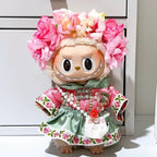 Flower Outfit/clothes  for labubu 17cm Doll（No Doll Included）
