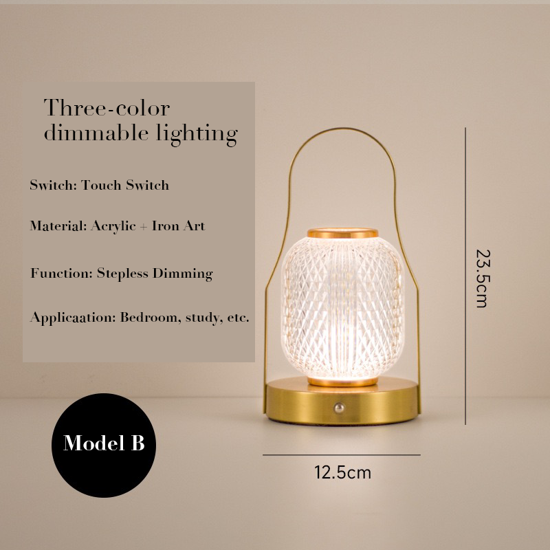 LED rechargeable wall-mounted light & multifunctional portable ambient light