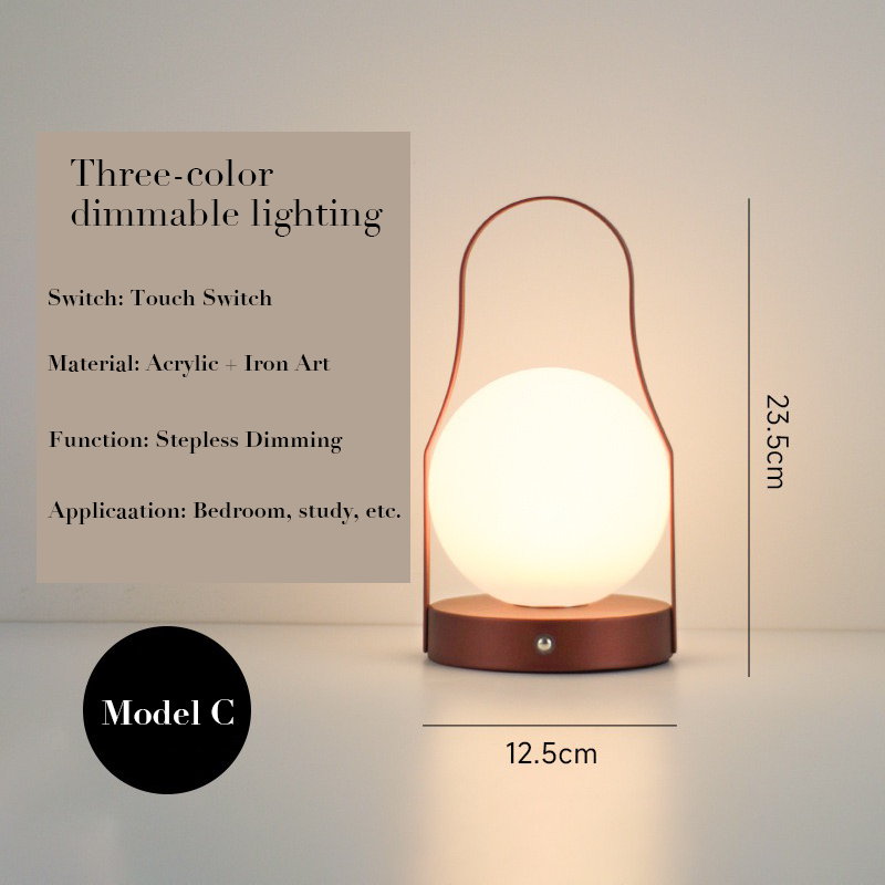 LED rechargeable wall-mounted light & multifunctional portable ambient light