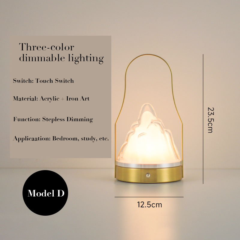 LED rechargeable wall-mounted light & multifunctional portable ambient light