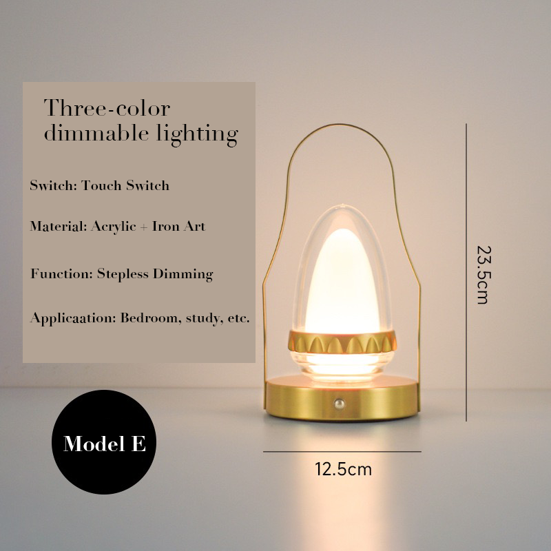 LED rechargeable wall-mounted light & multifunctional portable ambient light