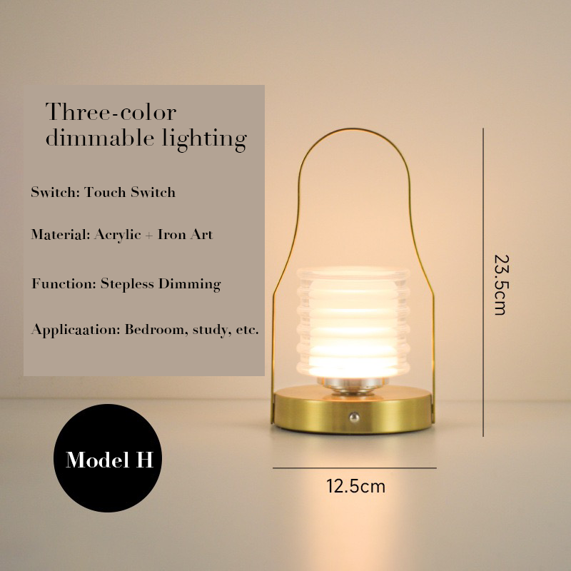 LED rechargeable wall-mounted light & multifunctional portable ambient light