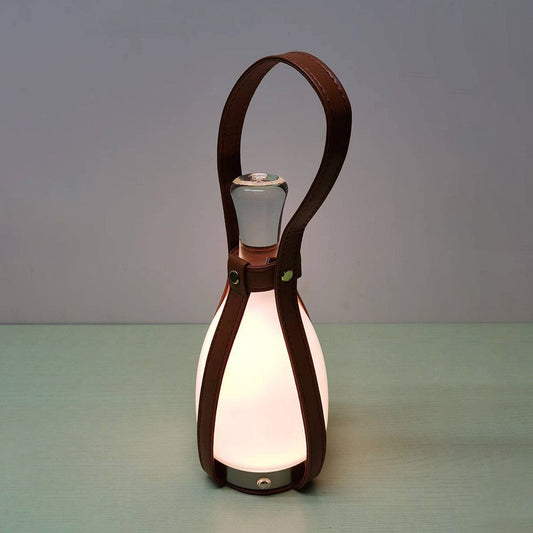 Milk bottle-shaped touch-controlled dimmable table lamp