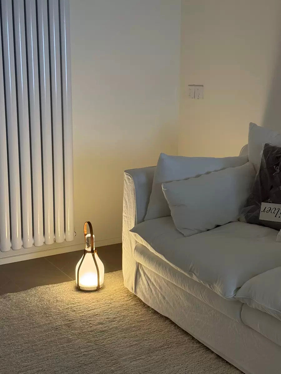 Milk bottle-shaped touch-controlled dimmable table lamp