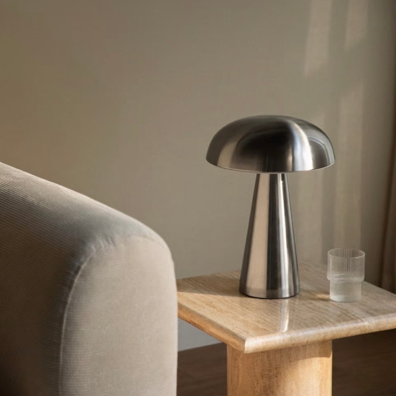 Metal Mushroom Table Lamp | Touch Control, Eye-Caring, Dimmable
