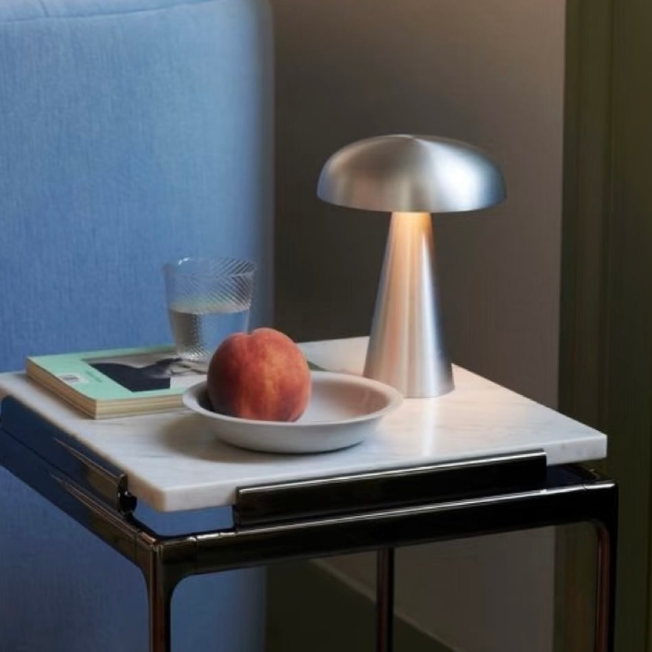 Metal Mushroom Table Lamp | Touch Control, Eye-Caring, Dimmable