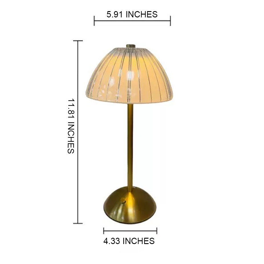 Pumpkin rechargeable table lamp