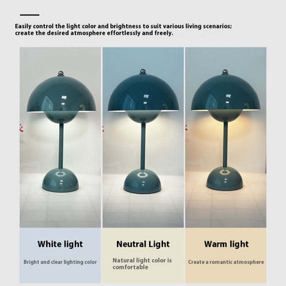 Bud Touch LED Table Lamp – 3 Light Modes, Rechargeable & Compact